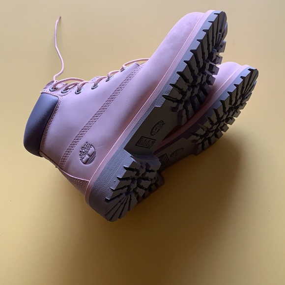 Timberland’s Women’s PREMIUM 6-INCH WATERPROOF BOOTS Light Pink Nubuck 4 M - Picture 10 of 13